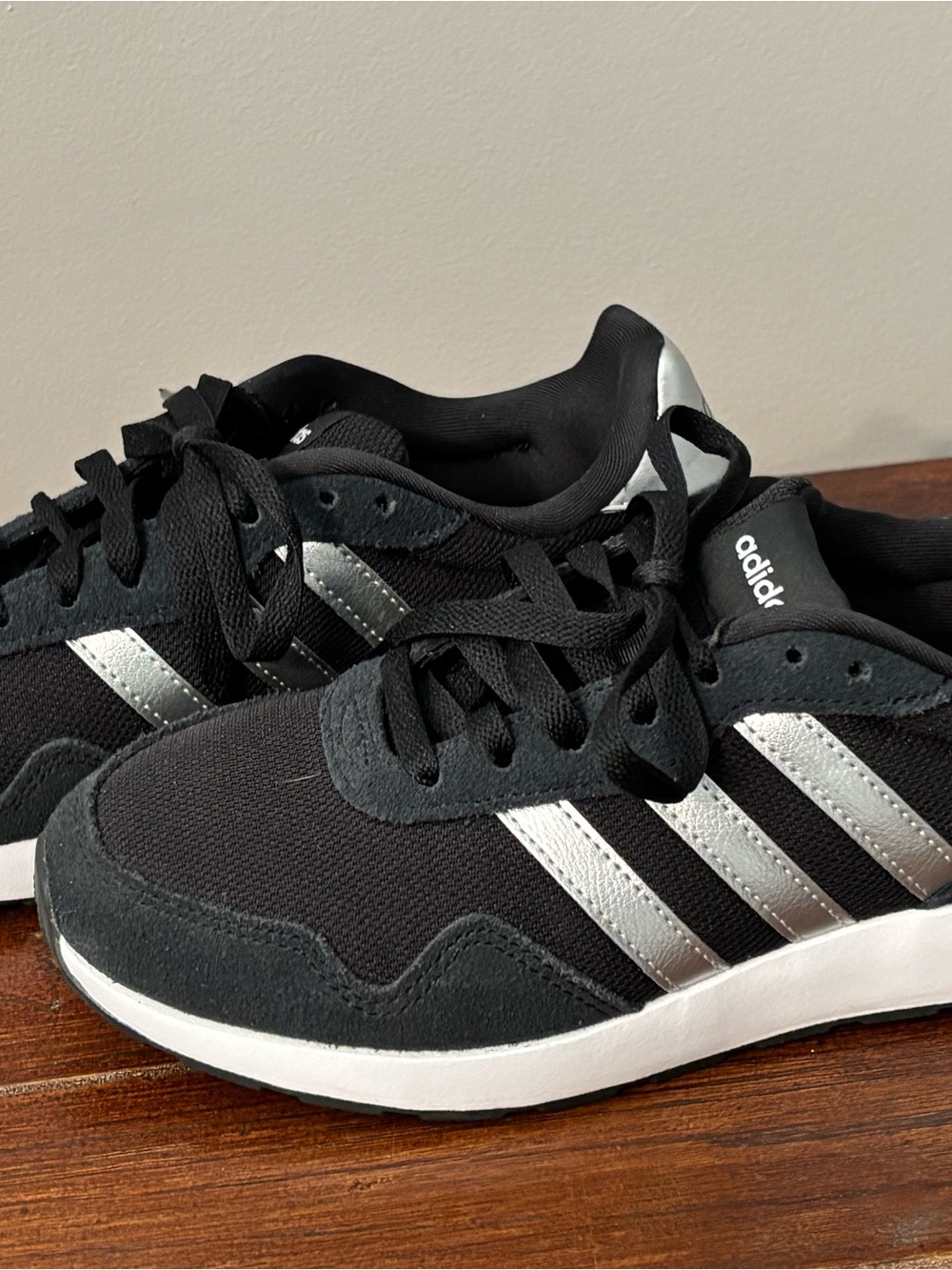 adidas Women’s Black & Silver Retro Running Sneakers